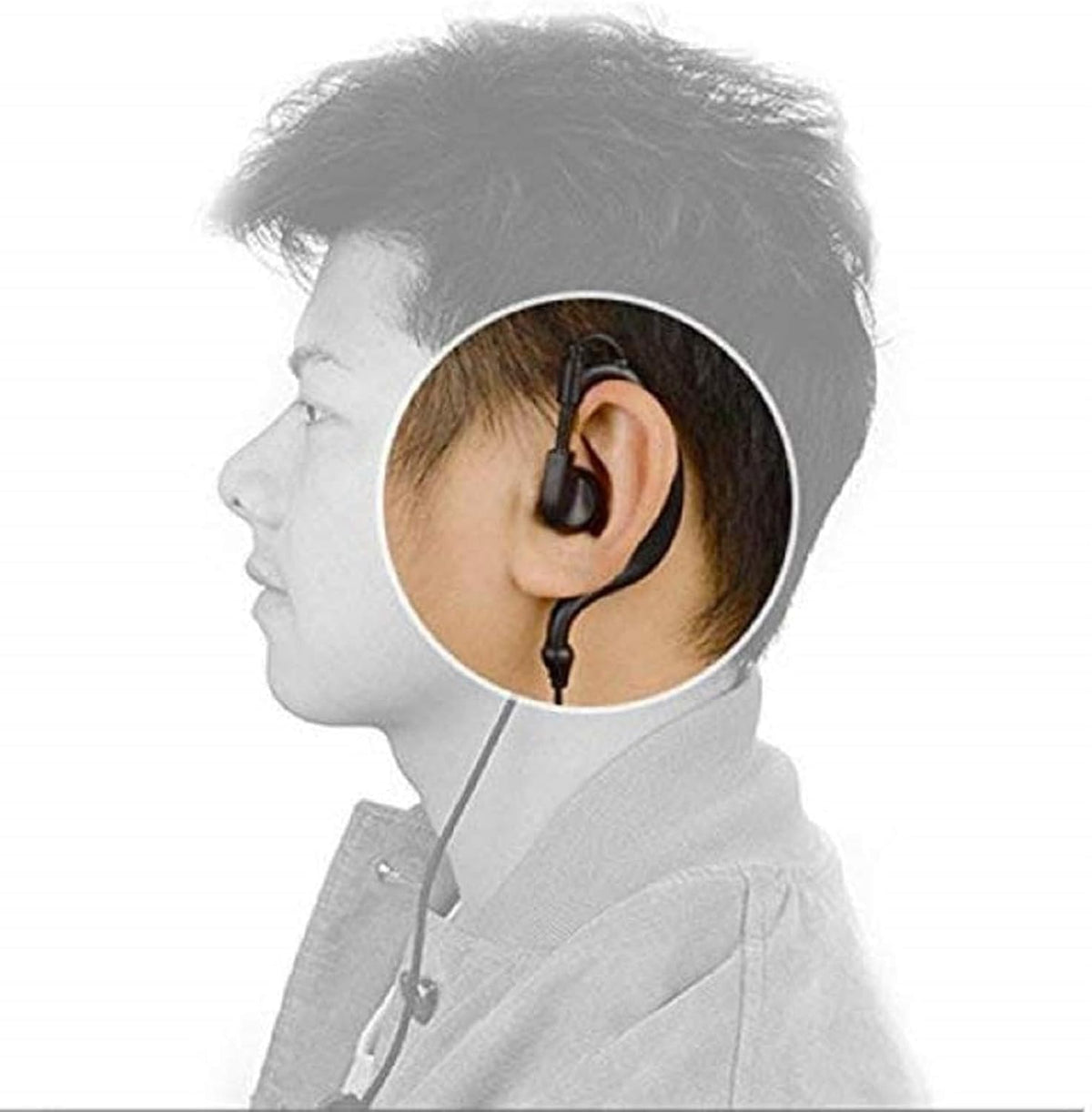 Retevis FJ9118A2 Walkie Talkie Earpiece with Mic 2-Pack