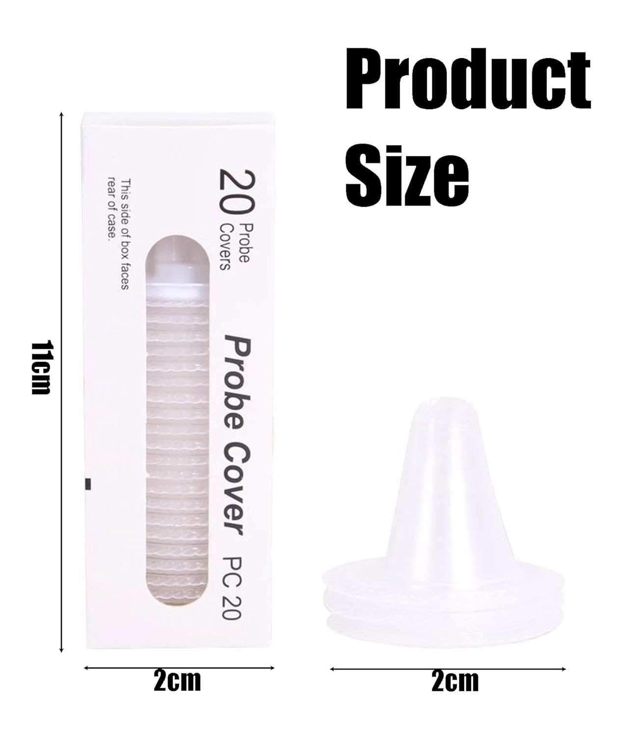 20PCS Hygienic Thermometer Ear Caps – Universal Fit for Babies & Kids