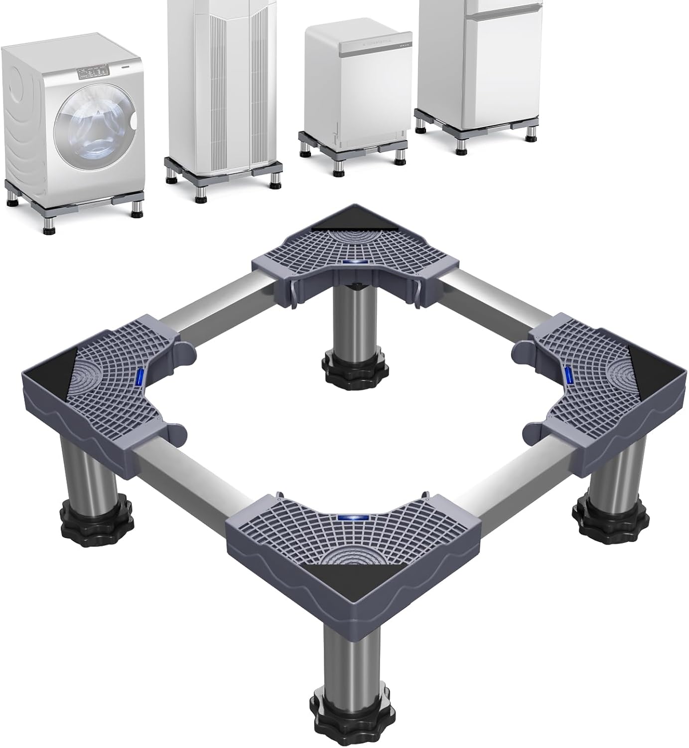 KALEDE Adjustable Washing Machine Stand, 4 Strong Feet, 200 kg Load