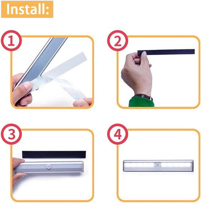 Astibym Astibym0ofagdrhib Motion Sensor LED Light Strips 2-Pack