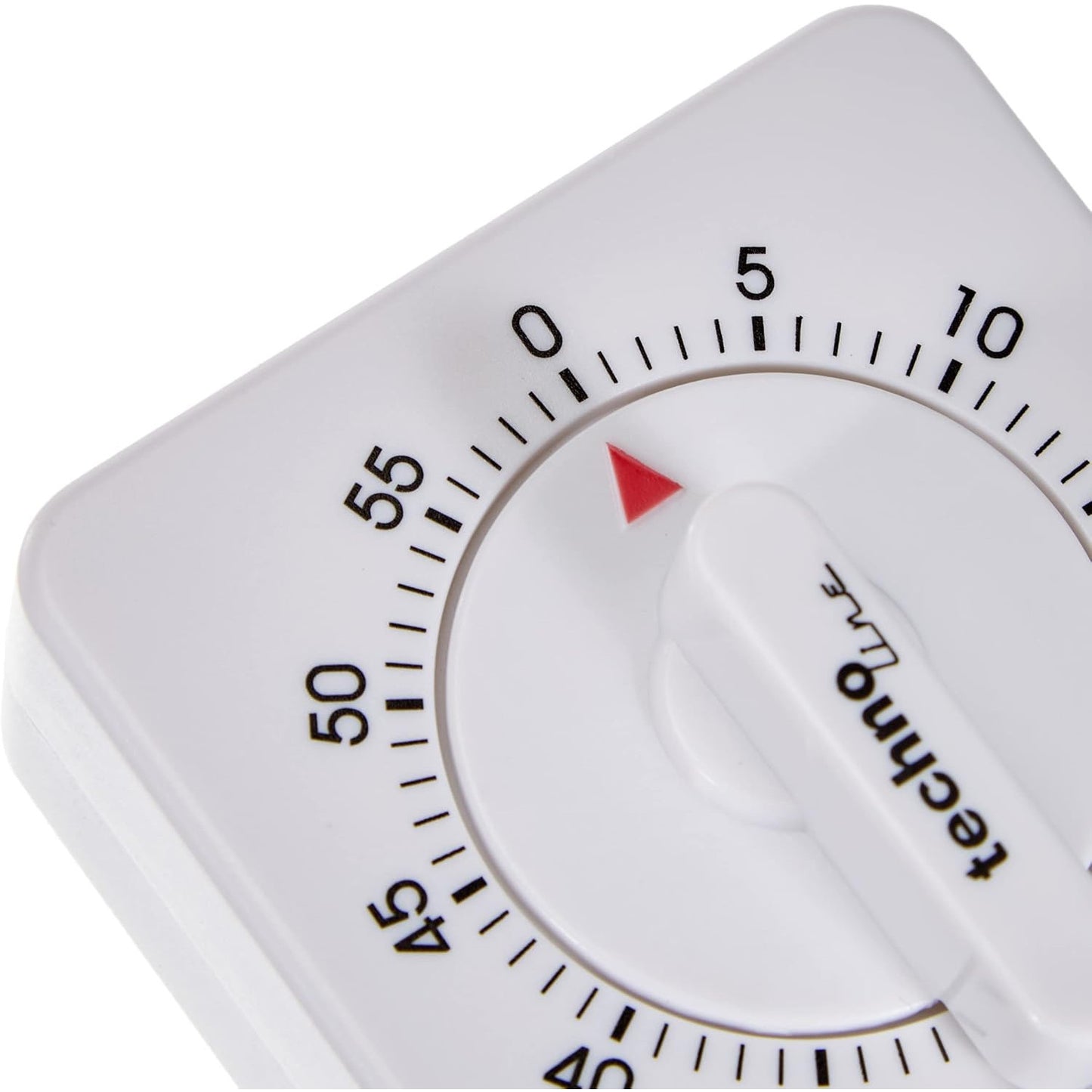 Technoline KZW Analog White Mechanical 60-Minute Kitchen Timer for Cooking Baking