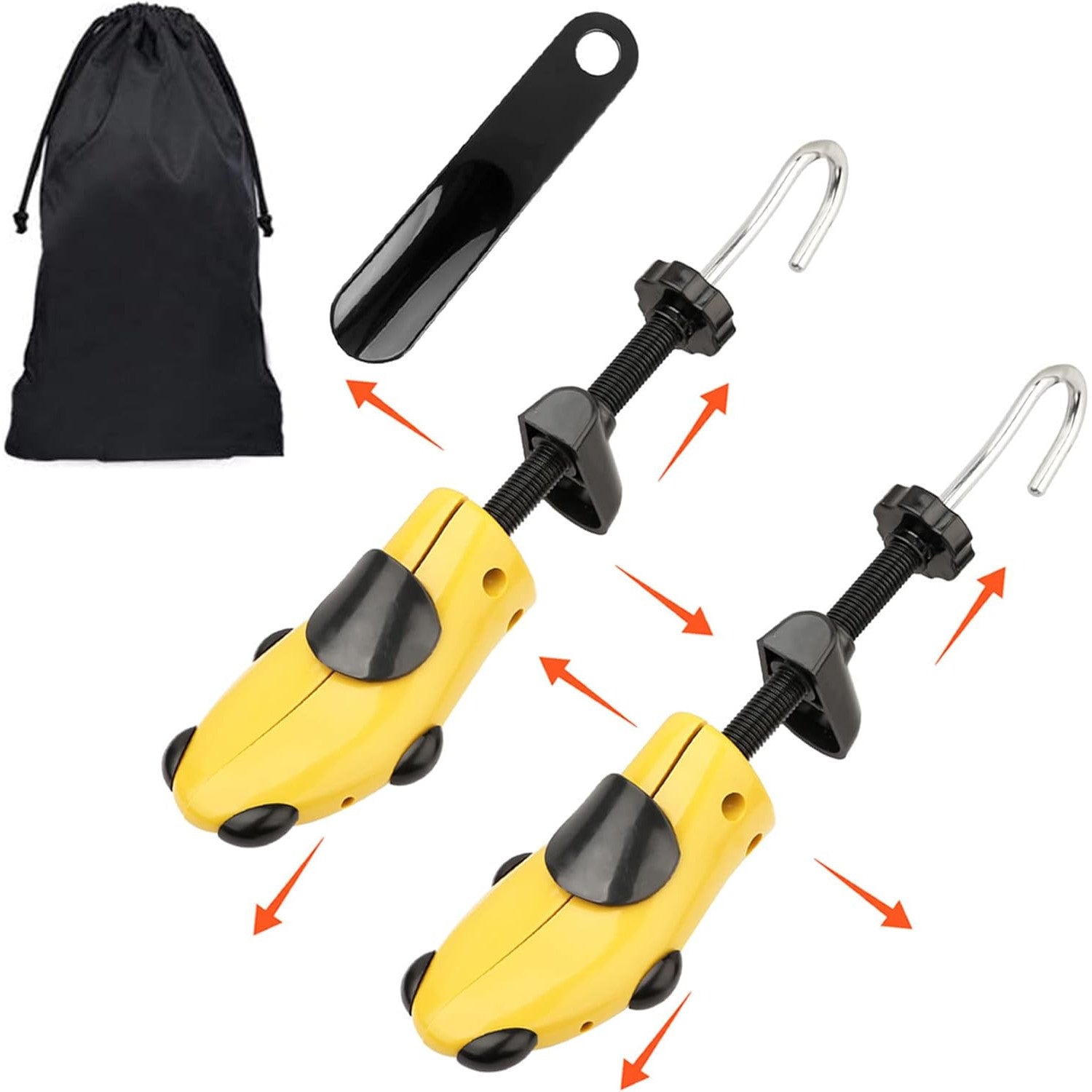 Halcent Two-Way Adjustable Shoe Stretcher Kit with Horn
