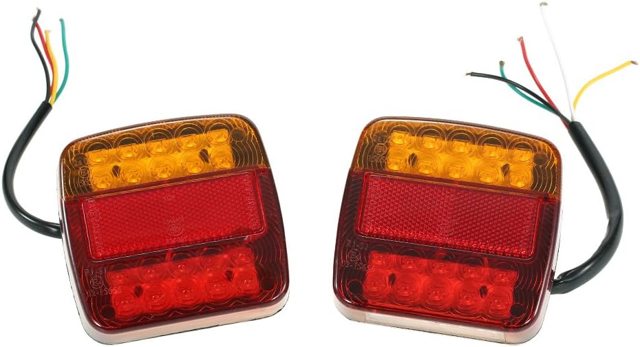 zolyet 12V Rear Stop Tail Indicator Lights 2 Pcs