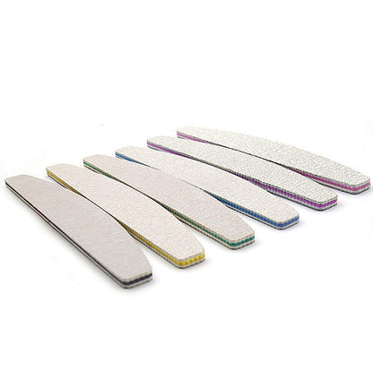 Professional Double‑Sided Nail File 80/100 Grit Buffer Set – 15 Pieces