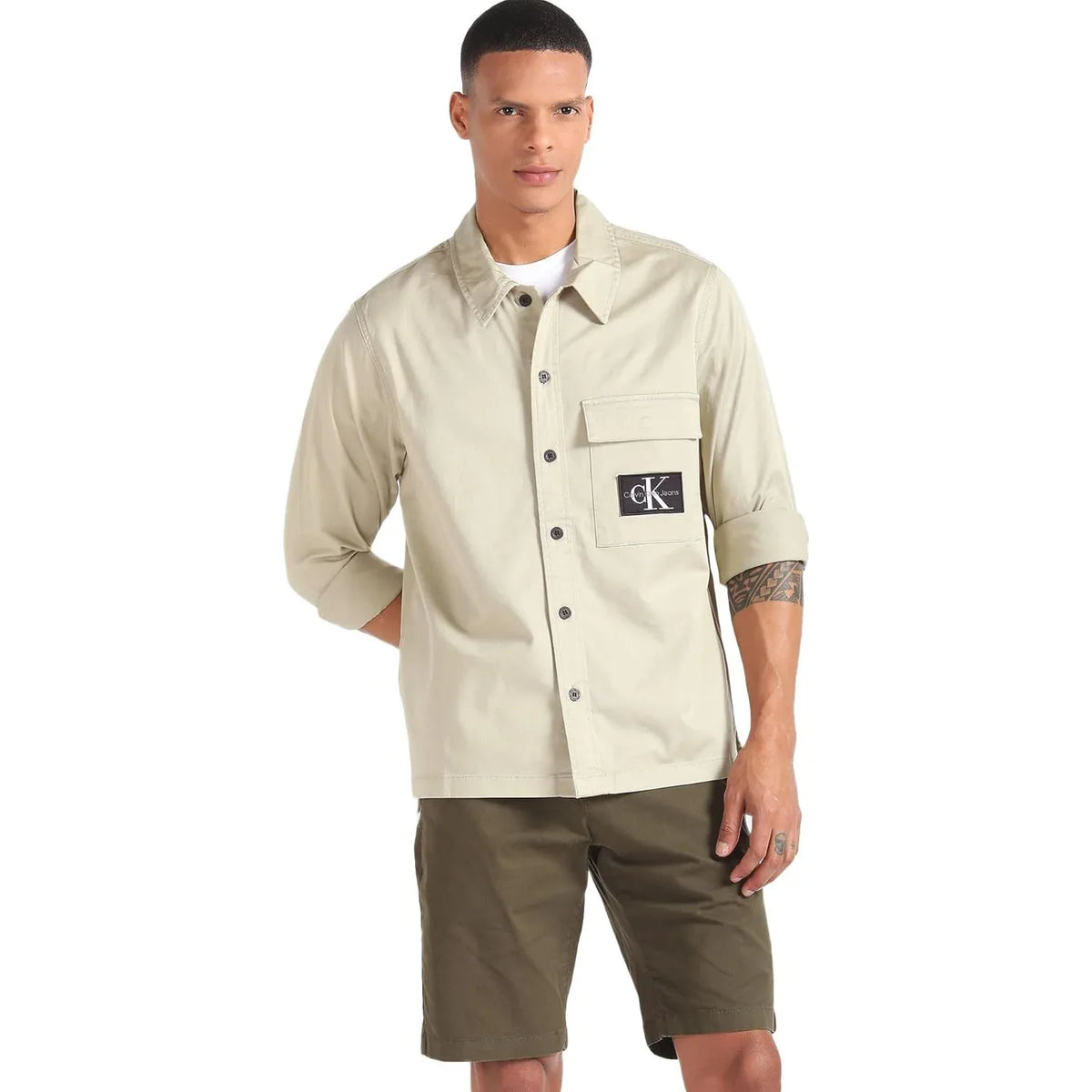 Calvin Klein Men's Casual Shirt – Slim Fit Cotton, Classic Colors - Gomix Brands Outlet