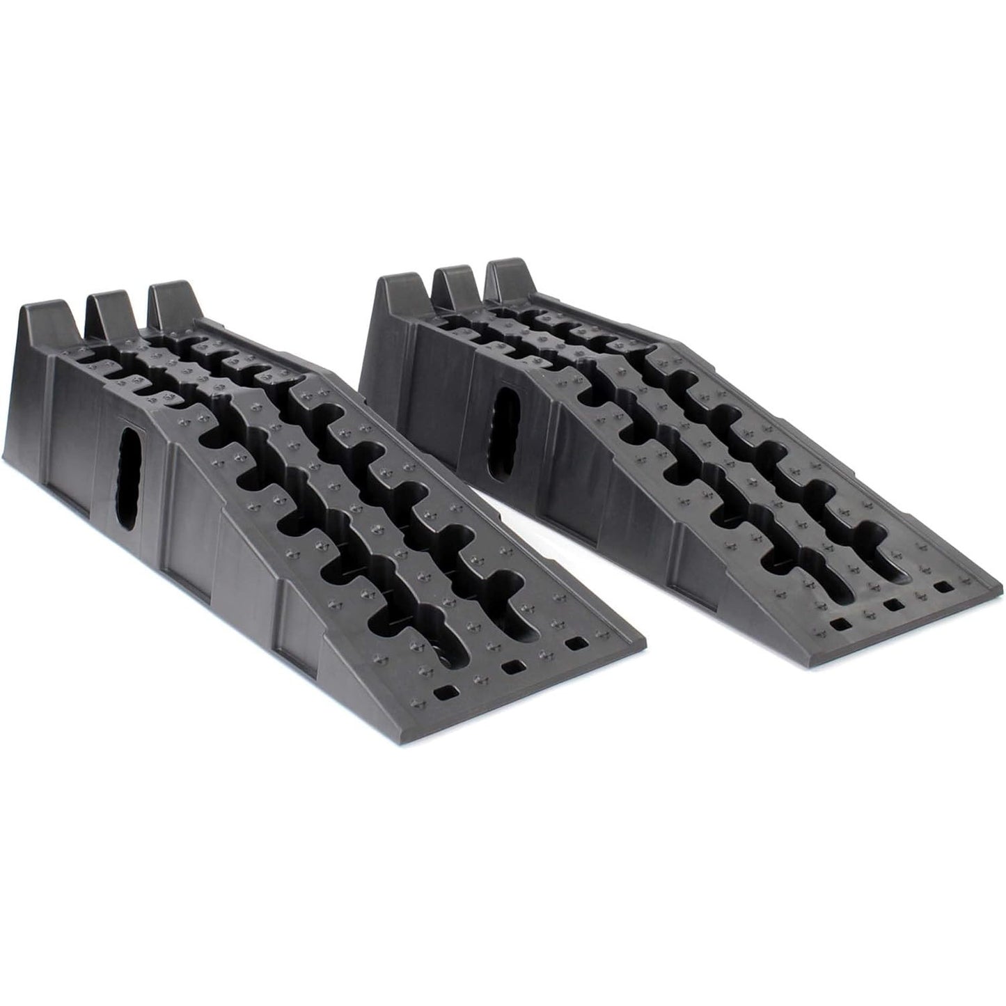 Heavy-Duty Plastic Car Ramps: 11,000 lbs Capacity, Auto Vehicle Maintenance Set