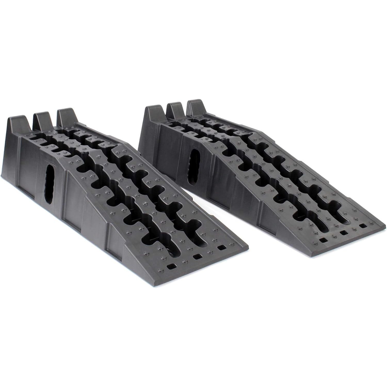 Heavy-Duty Plastic Car Ramps: 11,000 lbs Capacity, Auto Vehicle Maintenance Set