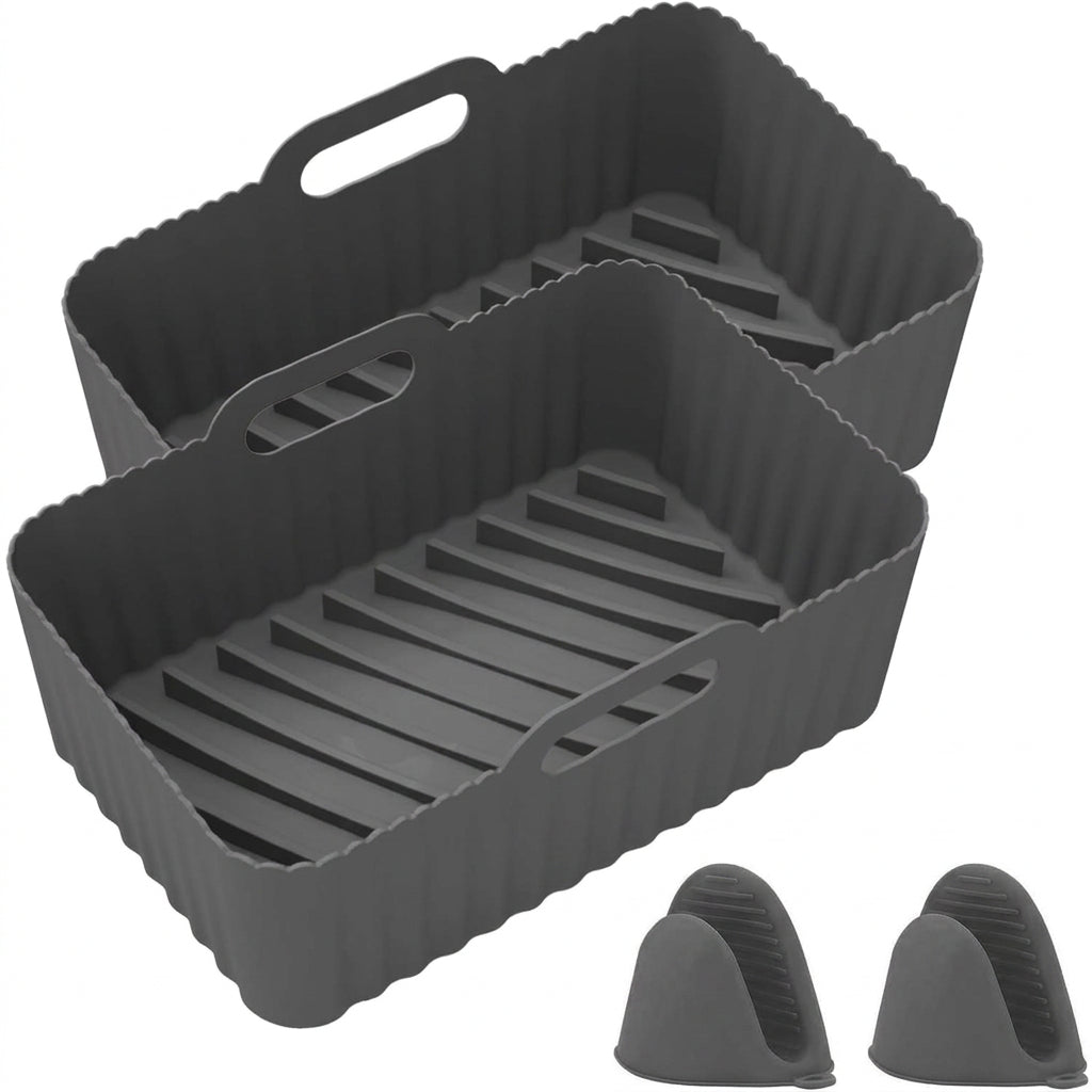 Air Fryer Liners for Ninja AF300 AF400 Silicone 20.5 x 20.5 cm