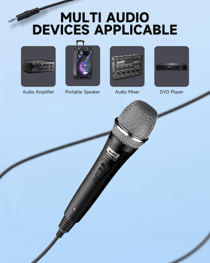 Moukey MK0121 Dynamic Cardioid Handheld Microphone Black