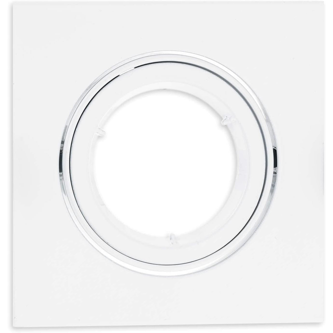 SEBSON White Swiveling Square Downlight with GU10 Socket - 95mm Frame