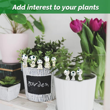 Zueyen Glow in the Dark Tree Elves Miniature Statues 10-Piece Set