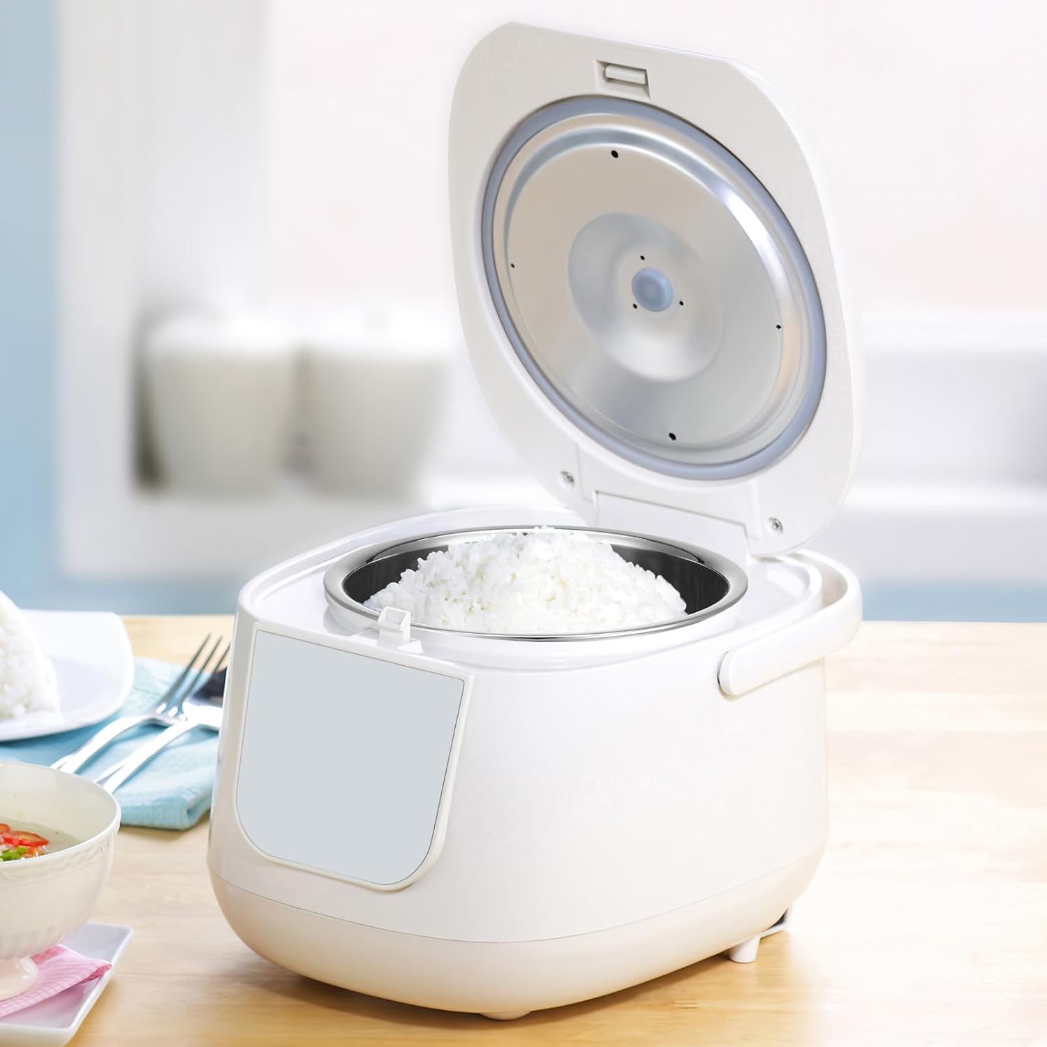 KICHOUSE Stainless Steel Rice Cooker Inner Pot, 2L Capacity, Silver