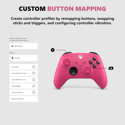 Deep Pink Xbox Core Wireless Gaming Controller for Series X