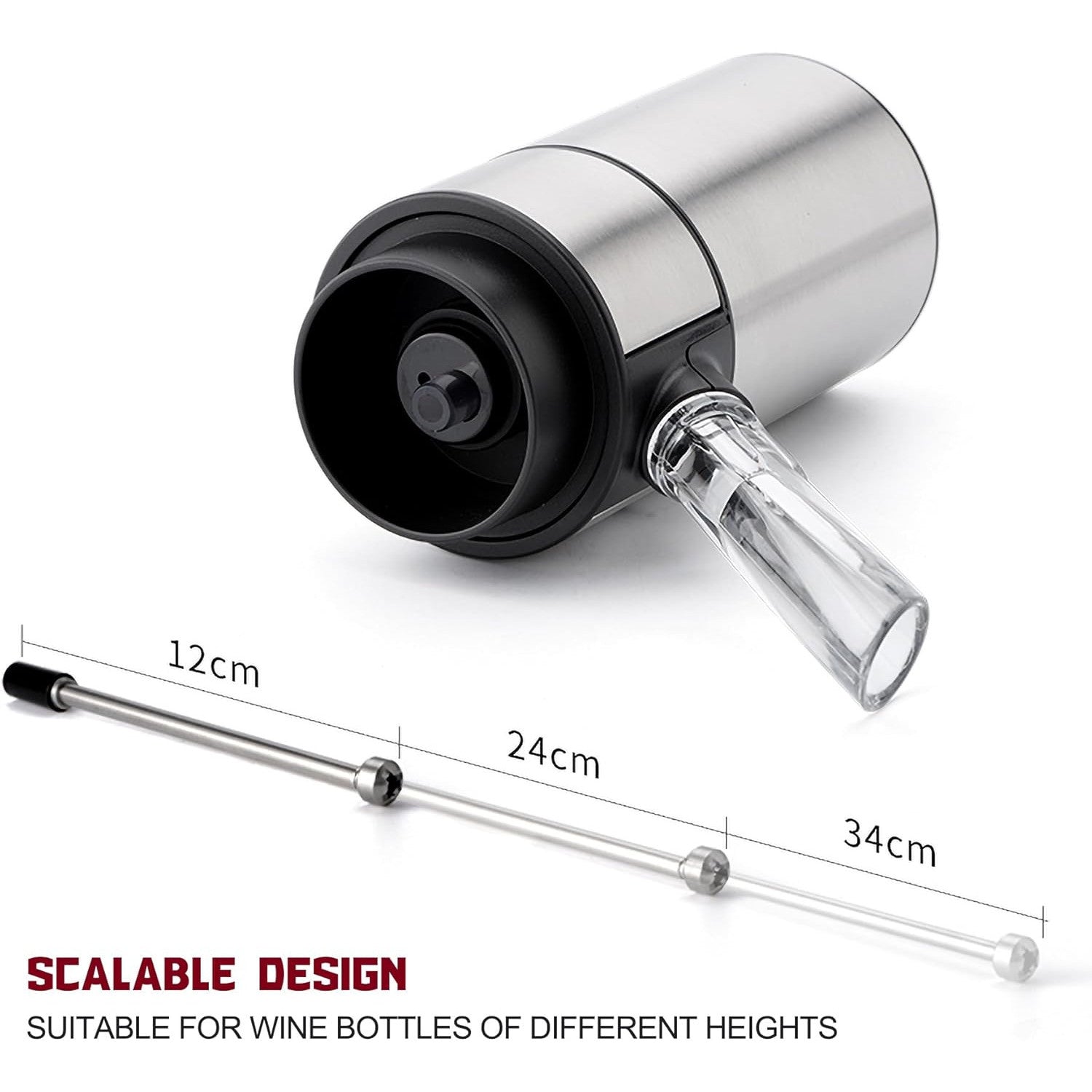 Ataller Smart Electric Wine Aerator Pourer with Retractable Tube