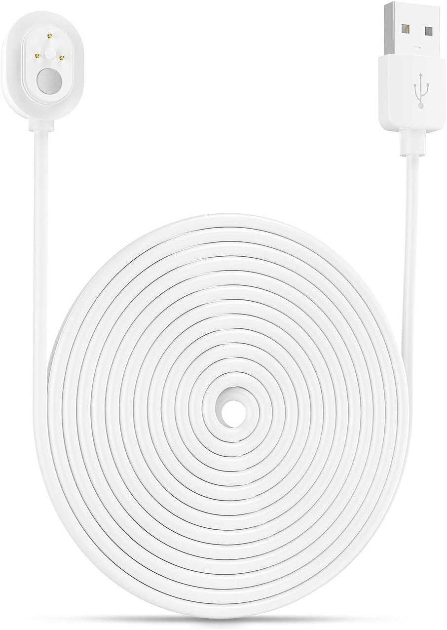 BECEMURU HS0298 Quick Charge 3.0 Magnetic Cable for Arlo Ultra Pro White