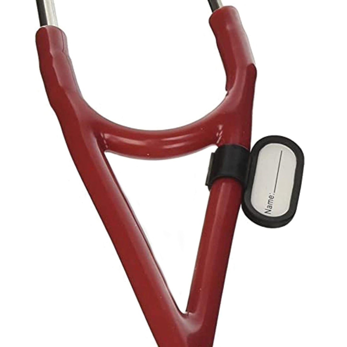 Gima 32551 Dual‑Head Cardiology Stethoscope with Burgundy PVC Tube