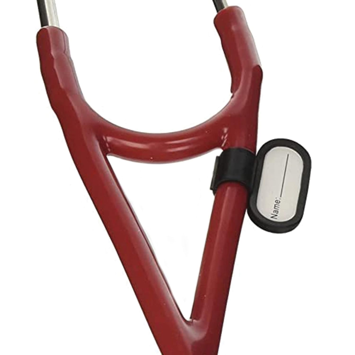 Gima 32551 Dual‑Head Cardiology Stethoscope with Burgundy PVC Tube