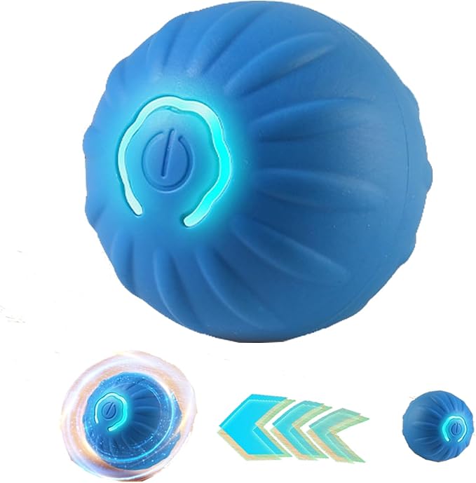 Winb Interactive LED Dog Ball – USB Rechargeable Motion‑Activated Rolling Toy for Small Dogs