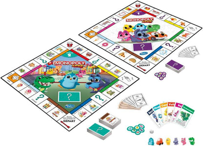 Monopoly Junior Reversible 2‑in‑1 Board Game for Kids Ages 4‑6 - Gomix Brands Outlet