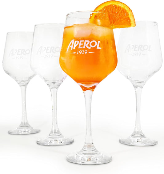 Aperol Spritz 1919 Limited Edition Glasses 4‑Piece 400 ml