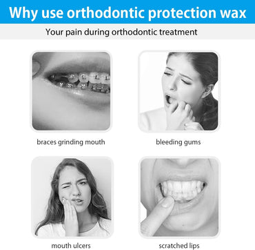 Leikedun Orthodontic Wax for Braces 10 Pack