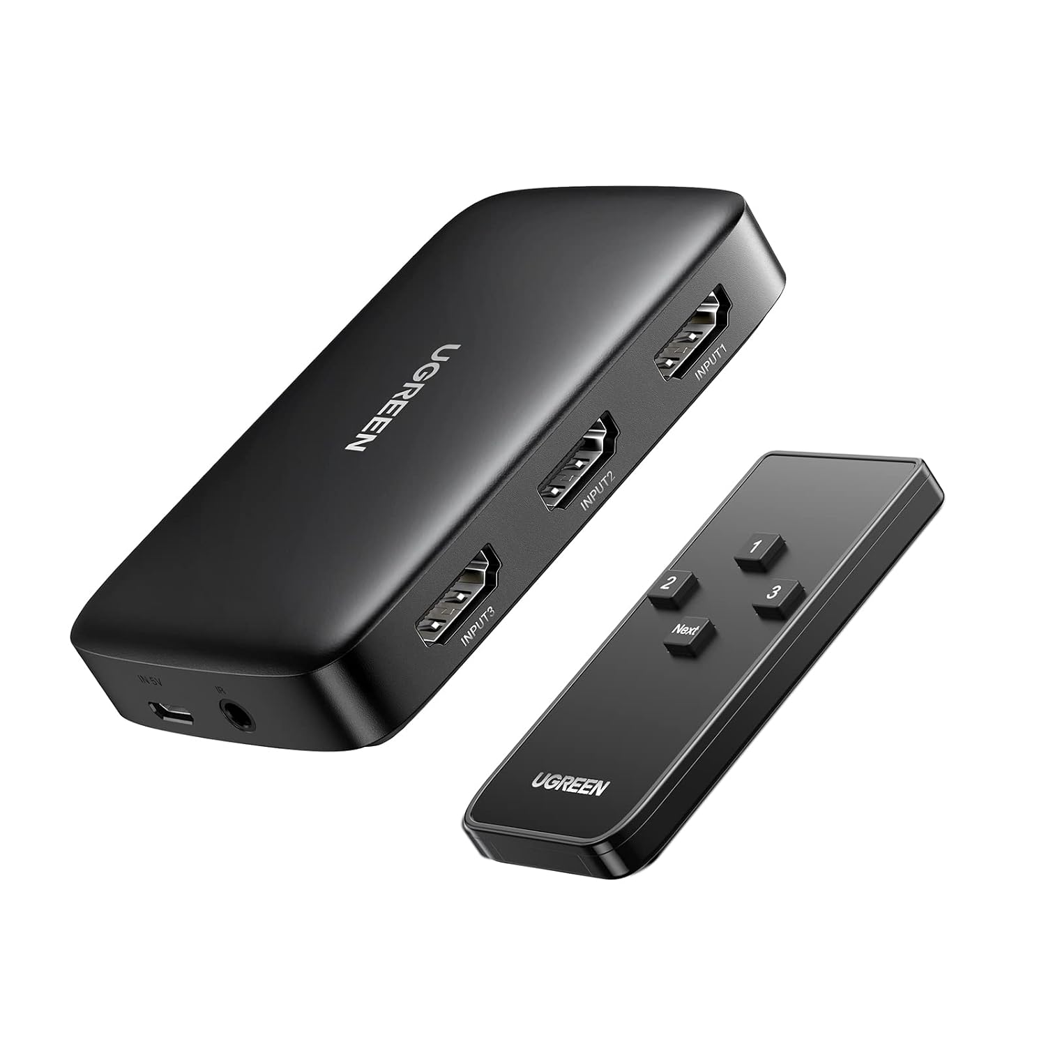 UGREEN 3-in-1 Out 4K HDMI Switch with Remote Control Black