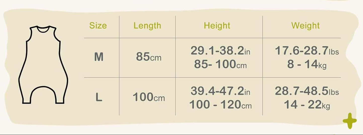 Organic Cotton Toddler Sleep Sack with Legs – Foliage