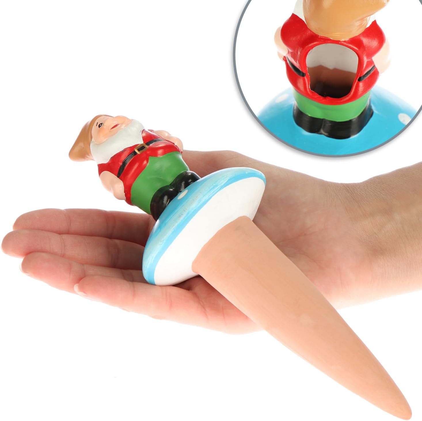 com-four 3-Pack Automatic Indoor Plant Watering Spikes – Cute Dwarf Design