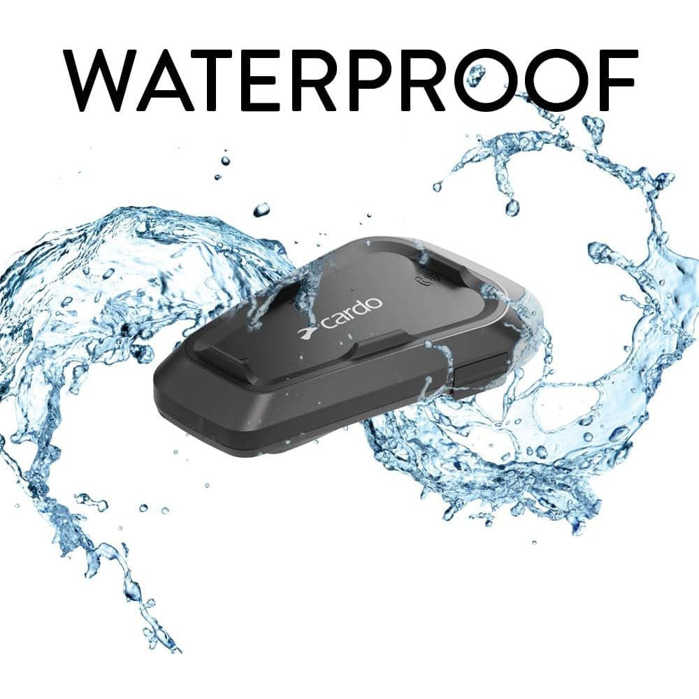 Cardo Spirit HD Dual Pack Bluetooth Motorcycle Intercom with FM