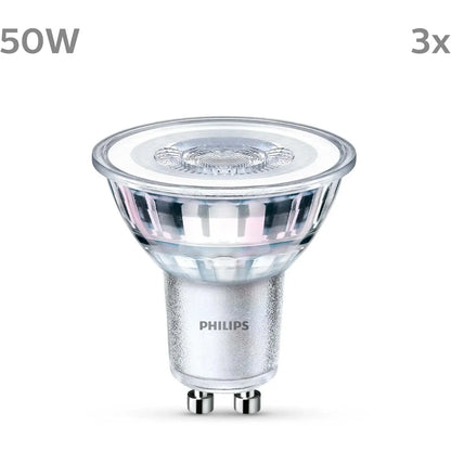 Philips LED Classic GU10 Spot Bulb 3‑Pack Cool White 4000K / 2700k - Gomix Brands Outlet