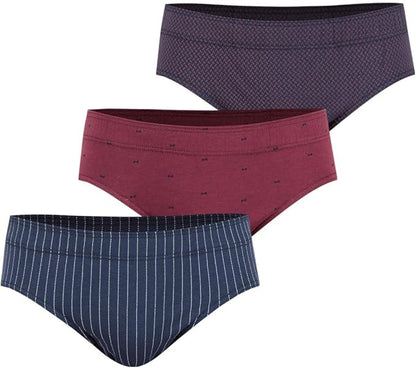 Eminence Men's 3-Pack Low Rise Cotton Briefs - Comfort Fit