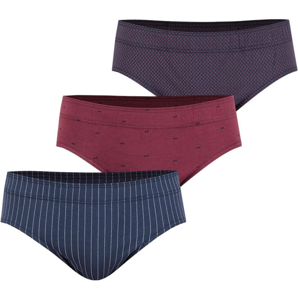 Eminence Men's 3-Pack Low Rise Cotton Briefs - Comfort Fit