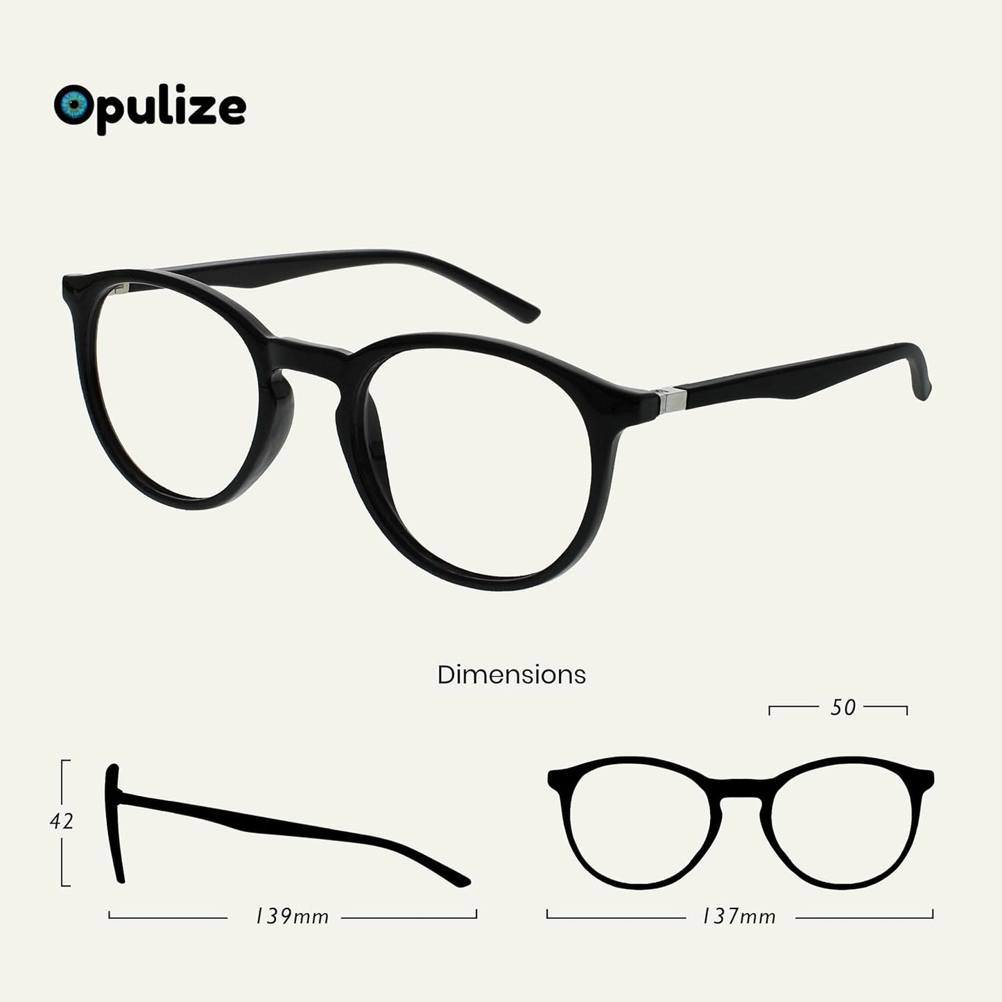 OPULIZE MET Blue Light Blocking Reading Glasses for Adults
