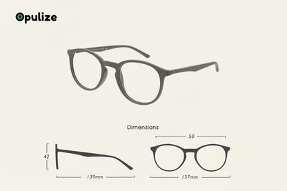 OPULIZE MET Reading Glasses, Round Frame, Black +1.5 (Copy) - Gomix Brands Outlet
