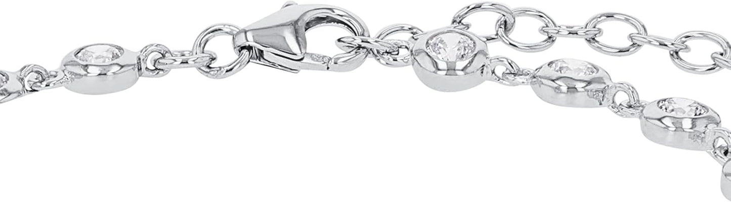 s.Oliver Women's Sterling Silver Bracelet with Zirconia - Elegant Arm Candy