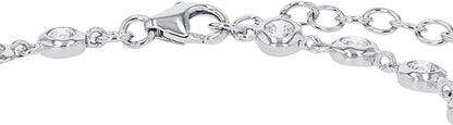 s.Oliver Women's Sterling Silver Bracelet with Zirconia - Elegant Arm Candy