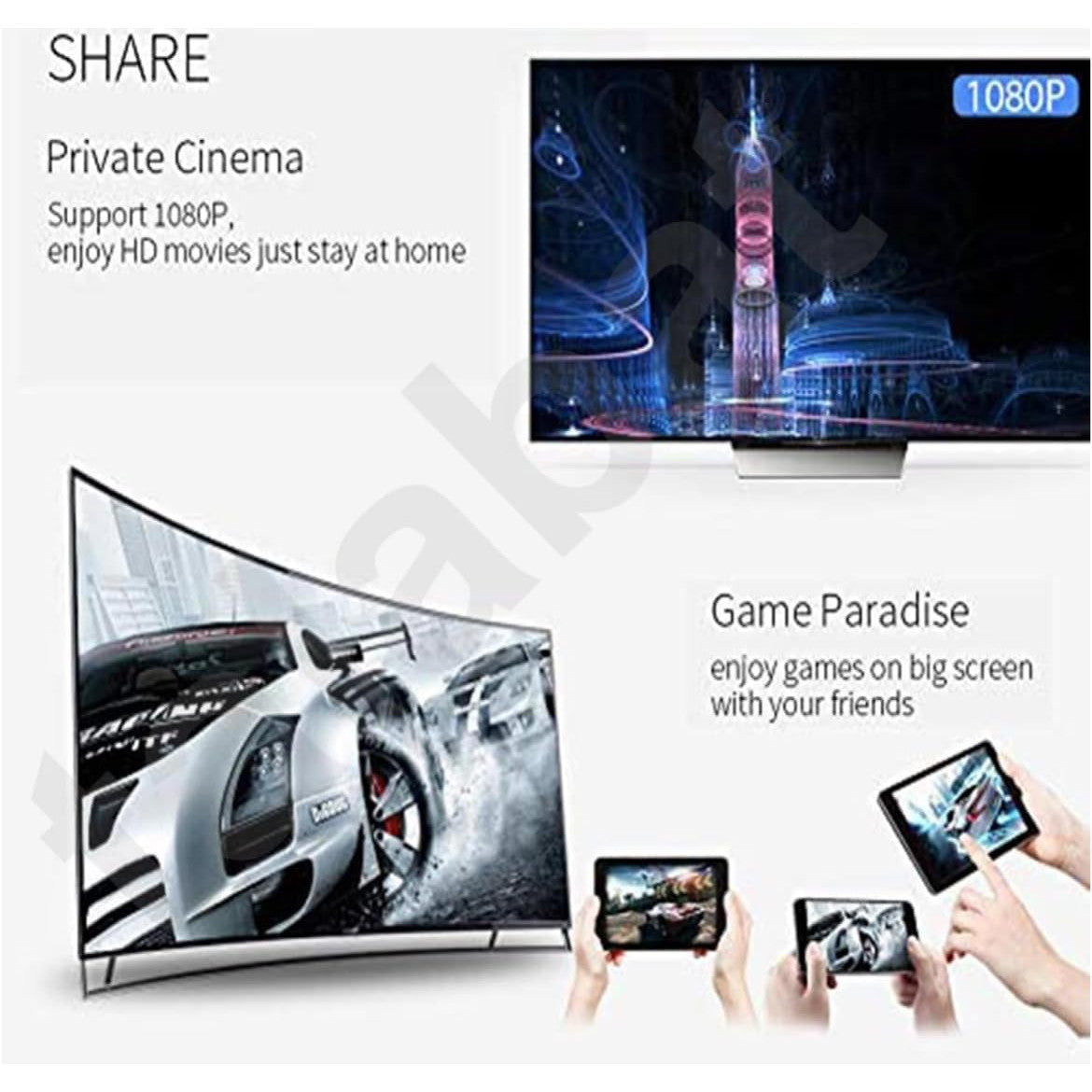 4K Google Chromecast with HDR Streaming Dongle – Wireless HDMI Adapter