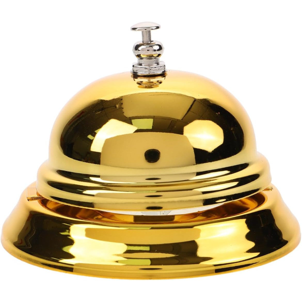 NUOBESTY Golden Desk Service Bell 8.5cm Iron Call Bell