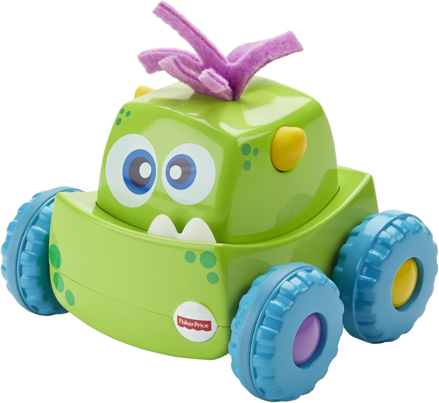 Fisher-Price Green Press‑N‑Go Monster Truck Crawling Toy for Babies