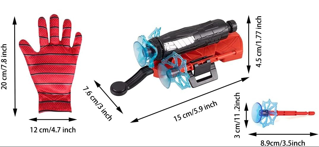 Spider Web Shooter Wrist Launcher Toy Set – Superhero Role‑Playing Fun