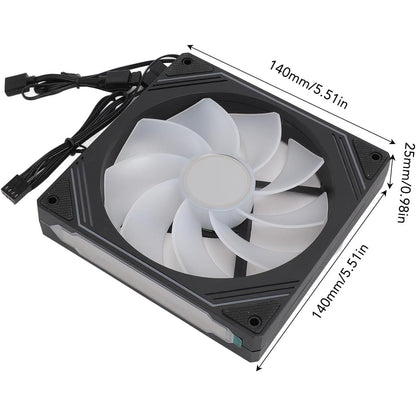 GOWENIC ARGB 140mm Reversed Black Fan with Quiet LED Cooling