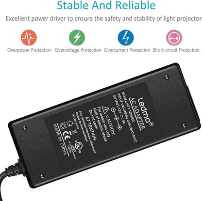 LEDMO 12V 5A 60W Power Supply Adapter for LED Strips - Gomix Brands Outlet