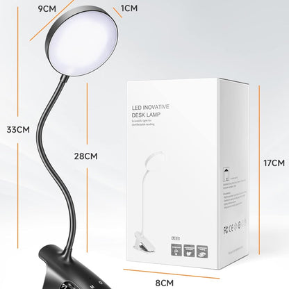 Mubarek Clip-On Lamp with 5 Brightness & 5 Color Modes