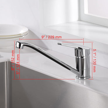 Ibergrif Roma Chrome Kitchen Faucet with Pull-Out Spray