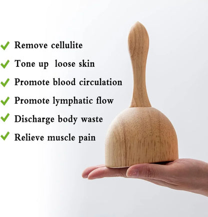 Wood Therapy Cup for Body Sculpting, Lymphatic Drainage, Cellulite Reduction Massage - Gomix Brands Outlet