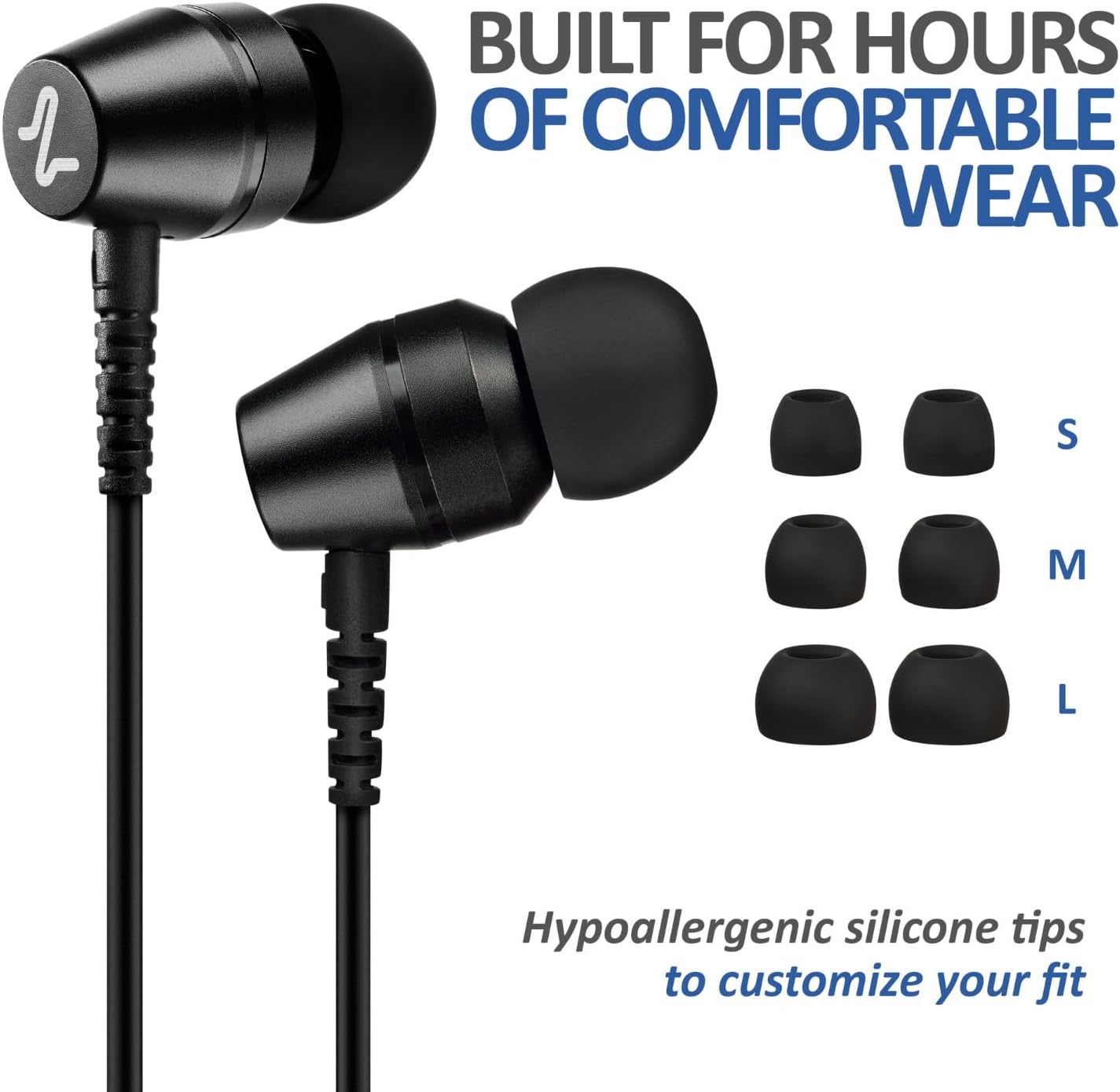 LUDOS OMNITONE Wired In-Ear Headphones with Microphone 3.5mm Jack