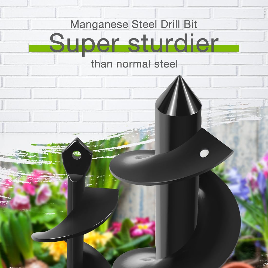 Garden Auger Drill Bit Set 2-Piece
