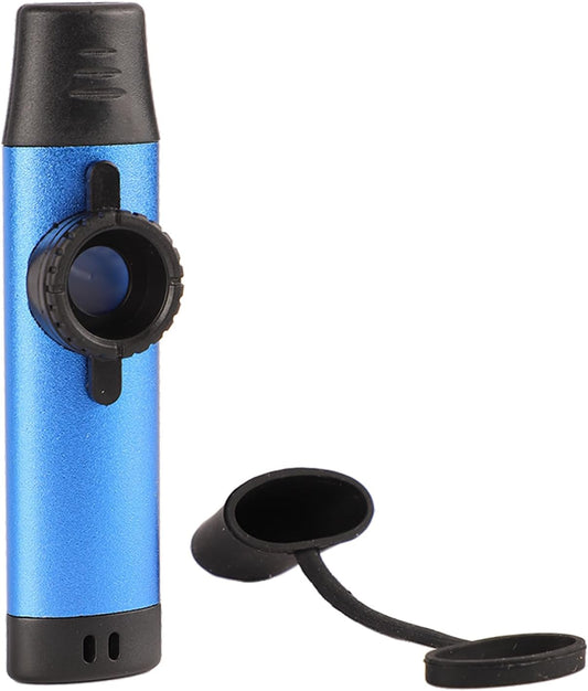 Blue Aluminum Kazoo Set – 5‑Piece Adjustable Musical Instrument
