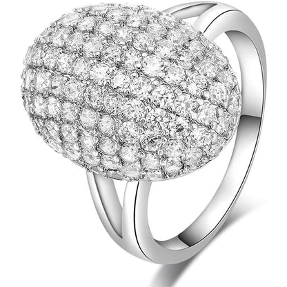 Twilight Bella's Full Drill Sparkling Crystal Band Ring Cubic Zirconia Souvenir