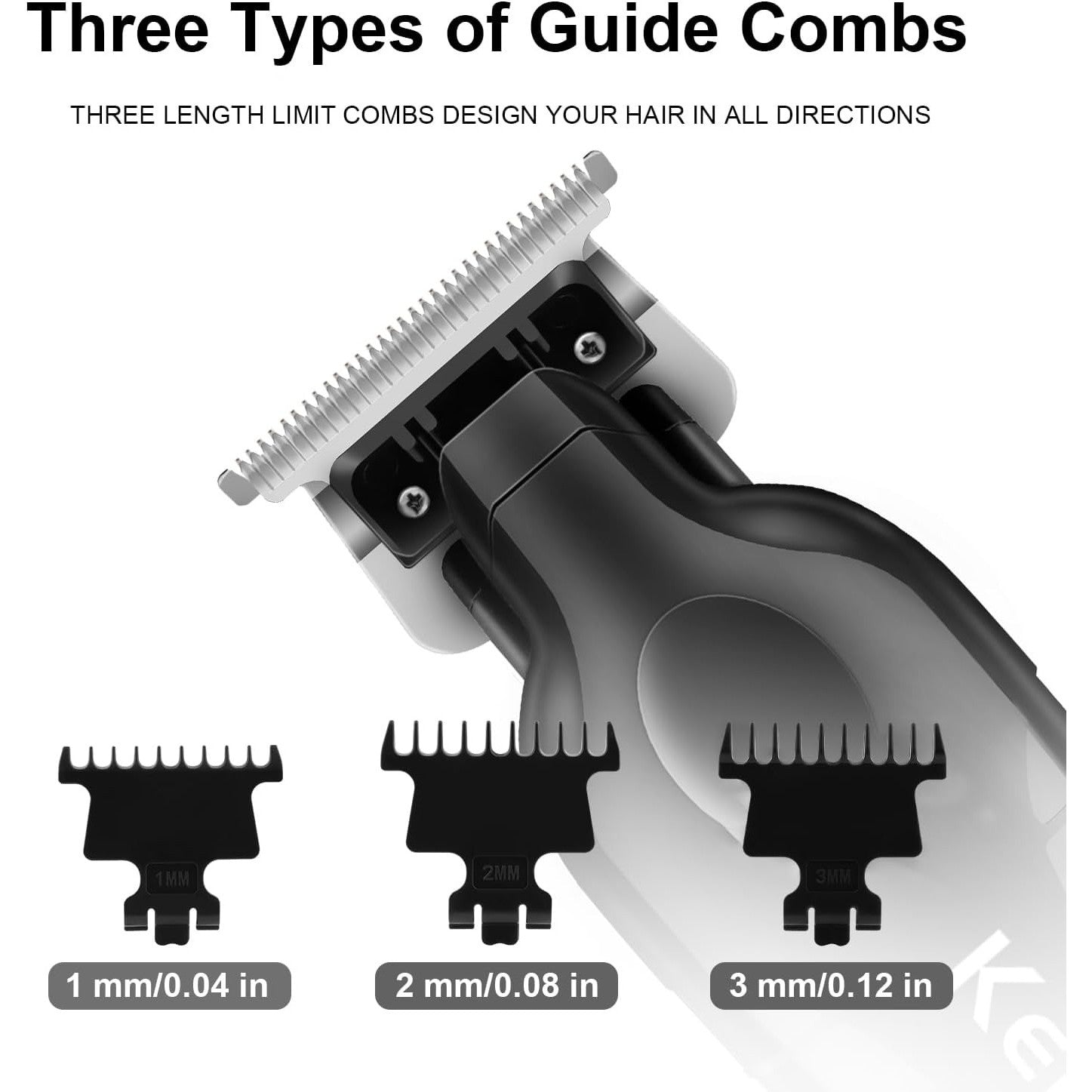 KEMEI 2293 Zero-Gap Cordless Hair Clippers for Men
